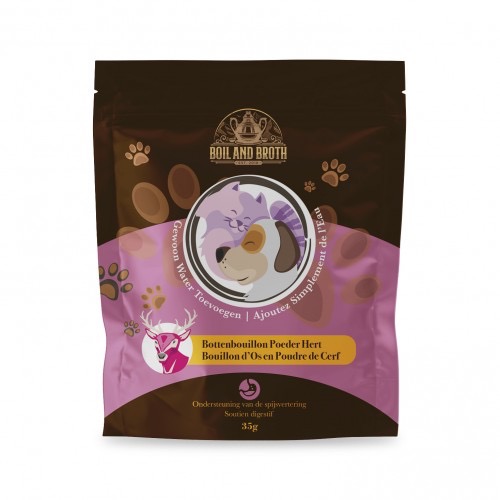 Boil & Broth bottenbouillon poeder Hert